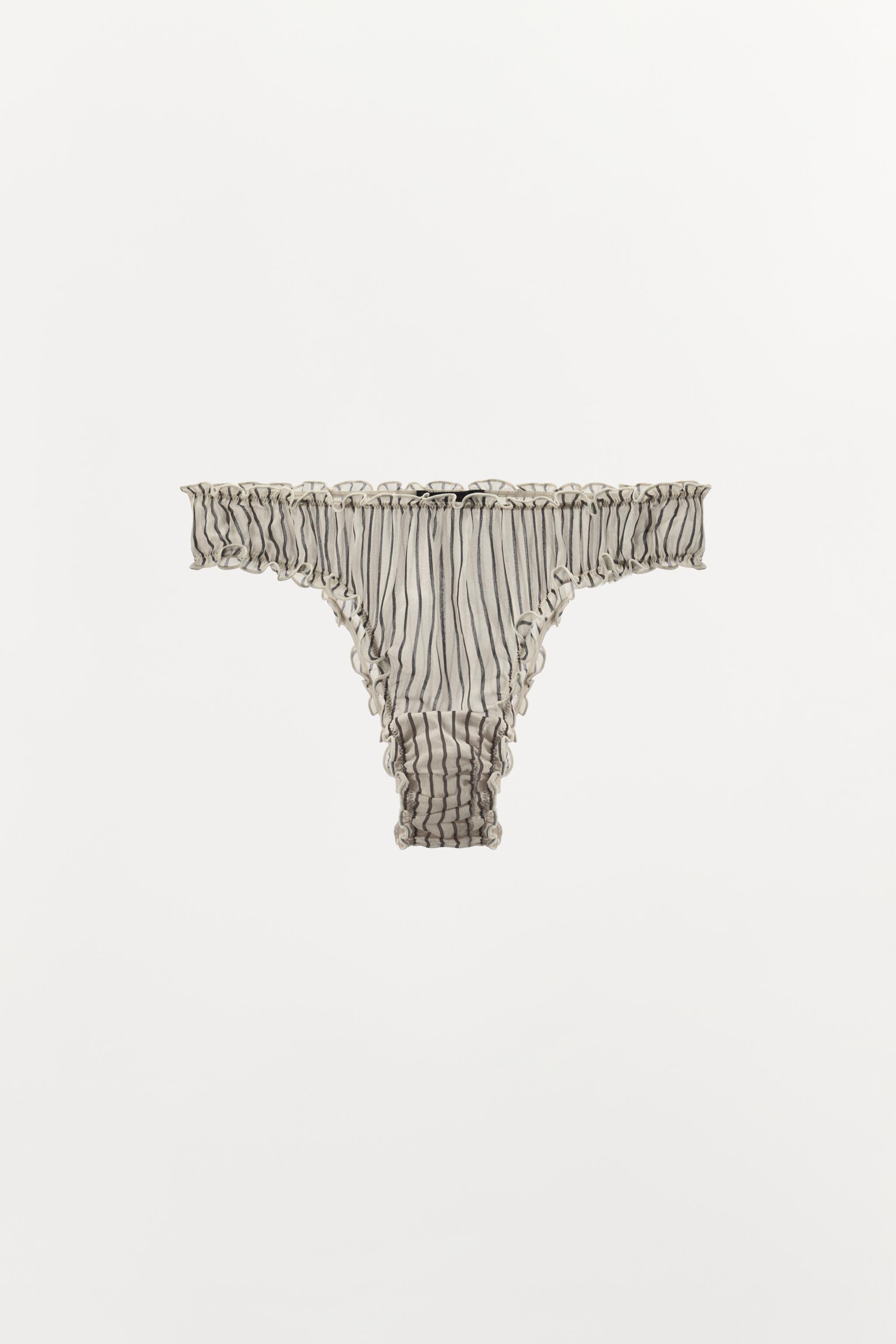 CULOTTE EN VISCOSE 100 % IMPRIMÉ À RAYURES